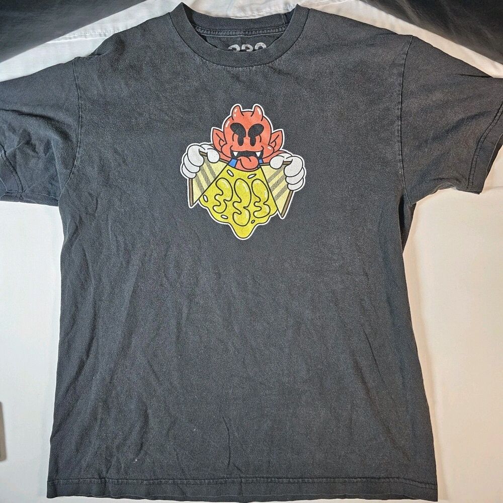 Half Evil 333 Demon Devil Logo Streetwear T Shirt Size Large